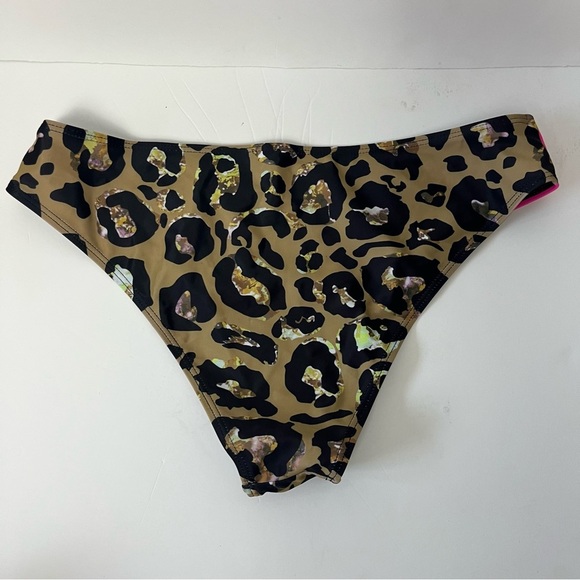 Shein Leopard Print and Pink 2 Piece Tankini XL - Picture 3 of 8